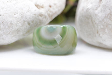 Green Agate Ring