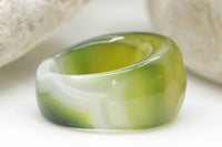 Green Agate Ring