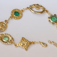 Green Claddagh Bracelet