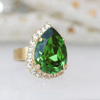 Green Cocktail Ring