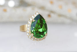 Green Cocktail Ring