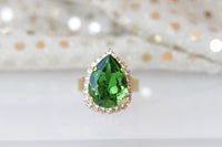 Green Cocktail Ring