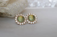 Green Earrings