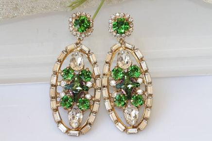 Green Earrings