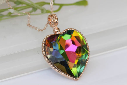 Green Heart Necklace