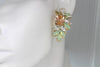 Green Mint Opal Bridal Crystal Earrings