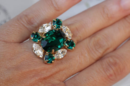 Green Statement Ring