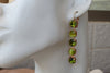 Green Rebeka Earrings. Peridot Rebeka Crystal Dangle Earrings
