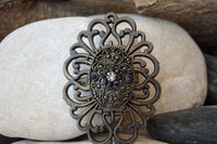 Grey And Black Rebeka Brooch