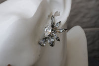 Grey Cluster Earrings