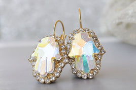 Hamsa Earrings