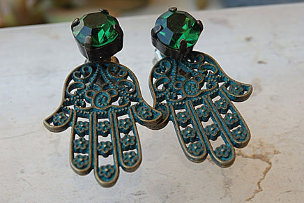 Hamsa Earrings