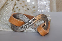 Happiness Leather Bracelet