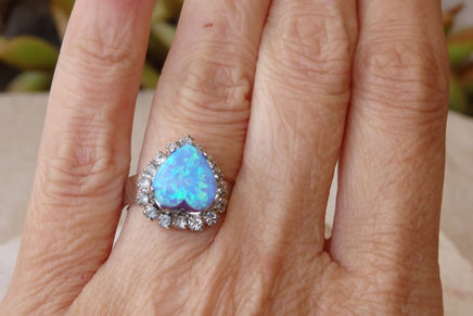 Heart Opal Ring