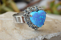 Heart Opal Ring