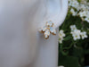 OPAL NECKLACE, Minimalist Opal Necklaces, Bridal Dainty Necklace, White Opal Rebeka Necklace, Bride Necklace Earrings Set,Wedding Jewelry