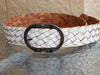 White leather belt. Braided belt. Woven Leather Belt. Wide leather belt. Statement belt. Belt for women. Leather belt buckle. Unisex belt