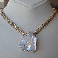 Necklace, Big Bold Necklace,Sparkly Necklace,Bridal Necklace, Collar Necklace, Formal Necklace,Cocktail Jewelry, big necklace