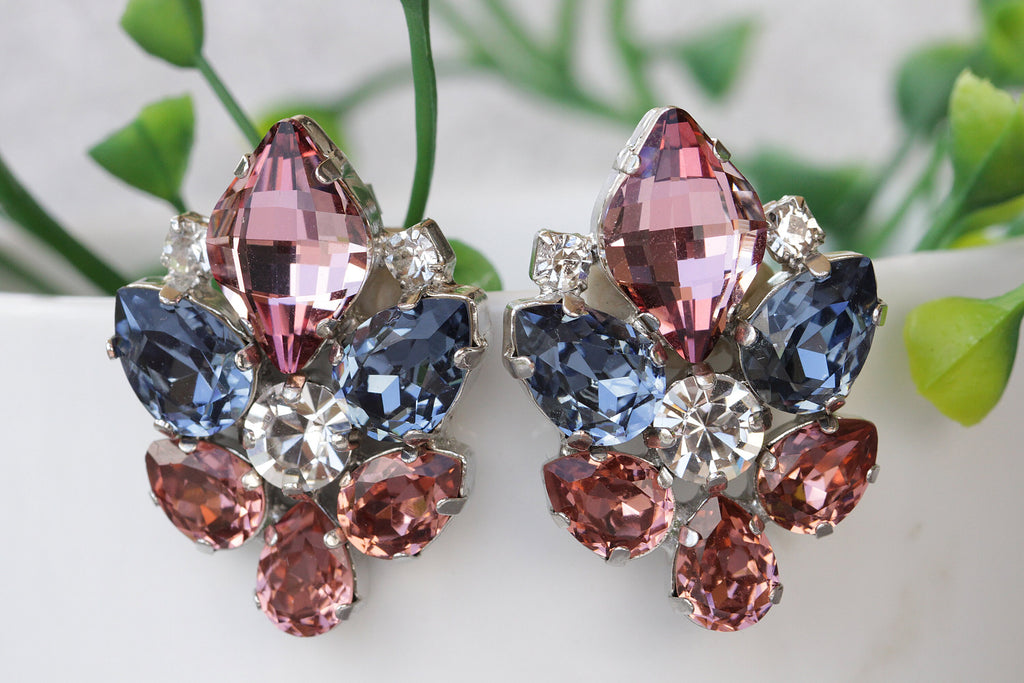 Luxe Barbie Pink Earrings | Pink Zirconia Jewelry - Noorrani – Noorrani  Jewellery