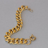 Gold-plated gold Gourmet Bracelet for men-Classic, unisex, men&#39;s gourmet,Thick gourmet chain bracelet, Unisex woven bracelet, Women jewelry