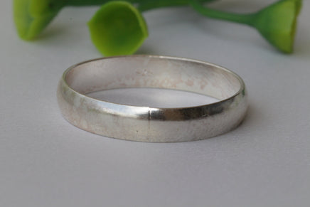 SILVER STERLING Wedding Band, Mens Wedding Ring, Engagement Ring, Unisex Ring, Simple Ring, 6 mm wight Silver Ring For Him, Best Men Gift