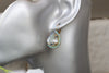 AQUAMARINE NECKLACE, Aquamarine Turquoise Bridesmaid Pendant Necklace, Wedding jewelry, Rebeka Necklace, Necklace and Earrings Bridal Set