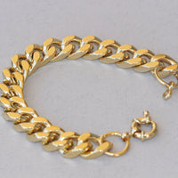 Gold-plated gold Gourmet Bracelet for men-Classic, unisex, men&#39;s gourmet,Thick gourmet chain bracelet, Unisex woven bracelet, Women jewelry