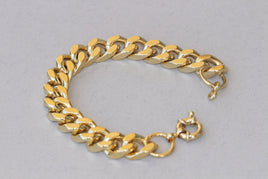 Gold-plated gold Gourmet Bracelet for men-Classic, unisex, men&#39;s gourmet,Thick gourmet chain bracelet, Unisex woven bracelet, Women jewelry