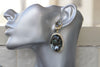 BLACK DIAMOND EARRINGS, Gray Dangle Earrings,Chandelier Earrings,Party Formal Earring, Large Rebeka Earrings,Woman Jewelry Valentine Gift