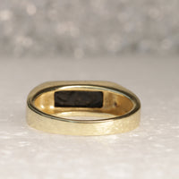 Onyx Signet Ring, Goldfilled Ring, Women signet ring, Rings for him her,Black Gold Ring, Black Stone Ring,Onyx Mens Skinny Ring,Husband gift
