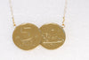 COIN NECKLACE, Old Israeli Coin, Antique Coun pendant Copy, Gold Coin Israel Necklace, Israeli Jewelry,Money Lion Jewelry,Gold Disc Necklace
