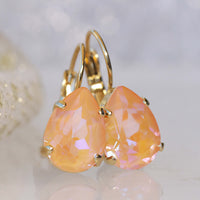 ORANGE Earrings, Light Orange Drop Earrings, Bridal carnelian earrings, Bridesmaids Set of 9,Earrings For Women,Rebeka Minimalist Earring
