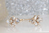 CRYSTAL BRIDAL BRACELET, Art Deco Wedding Bracelet, Rebeka  Bridal Open Cuff Bracelet, Gold Wedding Jewelry, Clear Bracelet, Bridesmaids,