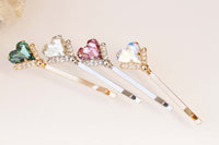 HEART BOBBY PINS, Bridal Bobby Pin, Wedding Hair Pins, Bridal Rebeka Bobby Pin, Decorative Hair Jewelry, Gift For Bridesmaids, Girl Gift