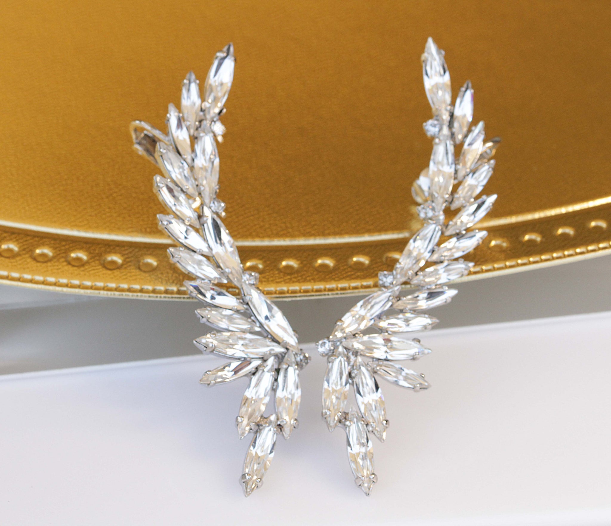 Yumilok Orecchini Ear Climber In Argento 925 – Farfalla Con Zirconi, Gioielli Ipoallergenici Per Donne