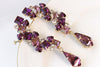 Purple AMETHYST STUD EARRING, Purple Bridal Earrings, Amethyst Rebeka Earrings,Woman Dainty Earrings,Vintage Style Earring,Christmas Gift