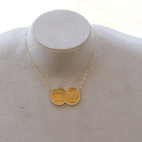 COIN PENDANT, Old Jewish Coin, Antique Coin pendant Copy, Gold Filled Coin Israel Designer, Passover Gift Ideas, Money Jewelry,Hanukkah Gift