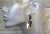 GOLD AND BLACK earrings, Classic Rebeka earrings, Statement Dangle earrings, Earrings For Women, Evening Jewelry, Bronze Black Earrings