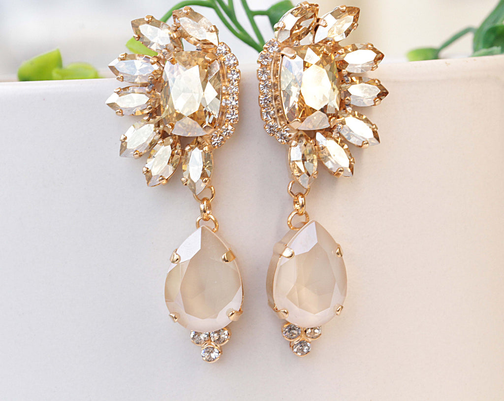 Buy Baroque Pearl 18K Gold Hoop Drop Dangle Earrings for Women Long Snake  Chain Dainty Bridal Earrings for Wedding at Amazon.in