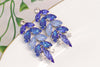 COBALT BLUE EARRINGS, Lapis Clusters, Royal Blue Earrings, Rebeka Earrings, Bridal Vintage Earrings, Bohemian Earrings, Sapphire Wedding