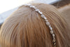 BRIDAL TIARA, Crystal Bridal Headband, Rebeka hair accessories, Bridal Hair Piece, White Opal Bridal Headband,Hairband Wedding,Bride Gift