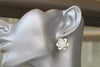 OPAL STAR EARRINGS, White Opal Drop Earrings, Bridal White Jewelry, Bridal Stars Earrings, Bridesmaid Set Of 4,5,6,7,8,9  Earrings,Mom Gift