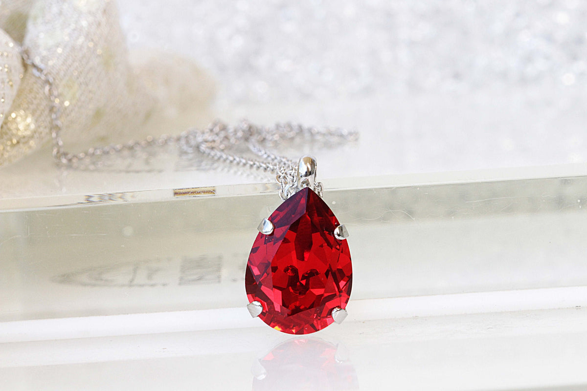 RED RUBY EARRINGS| Rebekajewelry