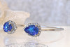 Cobalt Blue  BRACELET, Rebeka Bracelet, Something Blue, Royal Blue Bridal Bracelet, Bridal Custom Colors Bracelet, Bangle Bridal Bracelet