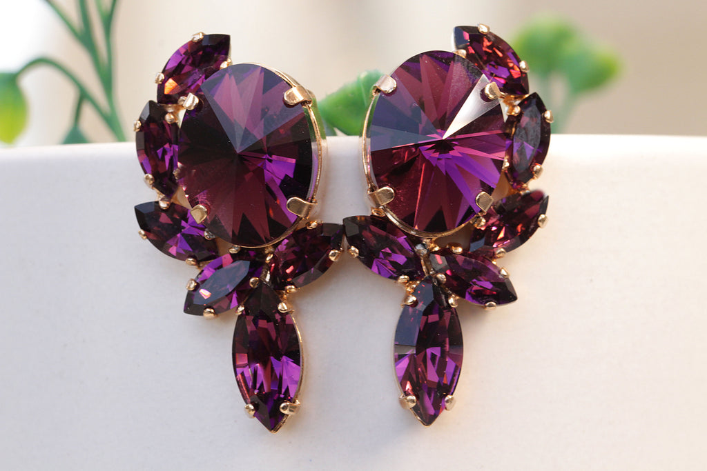 Wild Heart Korean Purple Earrings – Stylish Looks