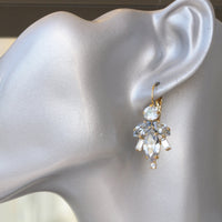 DUSTY BLUE WEDDING Earrings, Rebeka Bridal Earrings, Something Blue For Bridesmaid Gift, Drop Earrings, Light Blue Earrings, Gift For Her