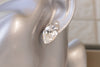 CRYSTAL Stud EARRINGS, Rebeka Post Earrings, Bridal Clear Shiny Earrings, Minimalist Studs, Wedding Earrings, Bridal Simple Studs, Xmas