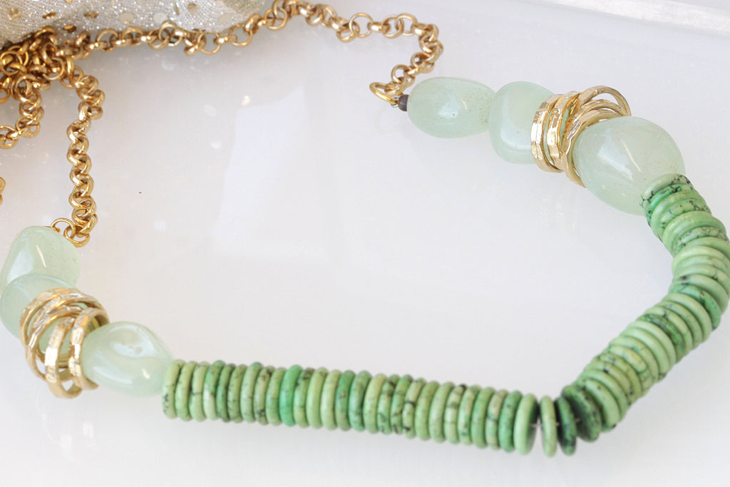 Natural Green agate Necklace 9-10 Near Round Short Women's Necklace -  AliExpress