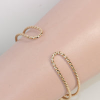 GRAY GOLD Bracelet, Rebeka Black Diamond Cuff Bracelet, Bridesmaid Gift Idea&#39;s, Bridal Grey Bracelet, Minimalist Bracelet, Dainty Jewelry