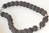 LAVA BEAD NECKLACE, Diffuser Necklace, Men&#39;s Necklace,Black Lava Cocker, Boho Necklace, Gemstone Necklace, Gift For Husband, Bold Necklace